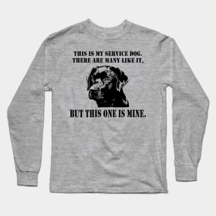 Military Veteran Labrador Service Dog Long Sleeve T-Shirt